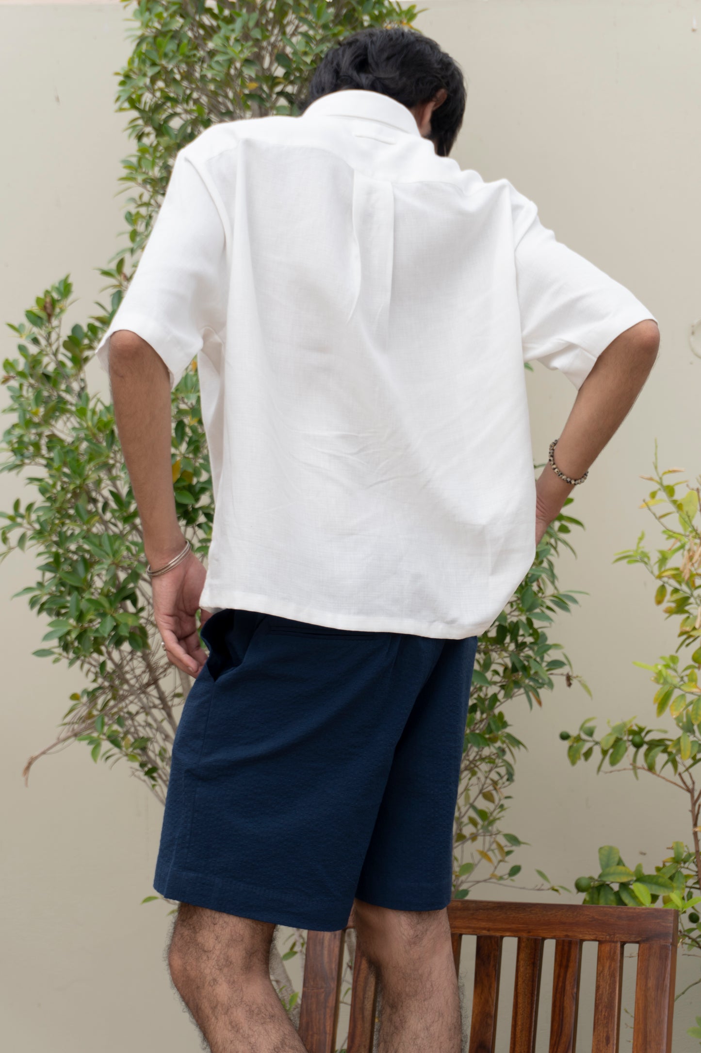 Seersucker Relaxed Shorts