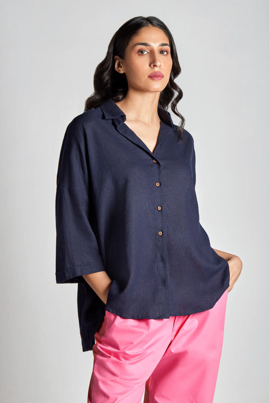 Marina Back Split Shirt