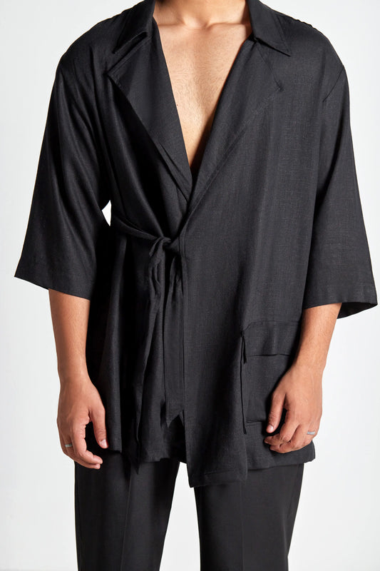 Soot Wrap Shirt