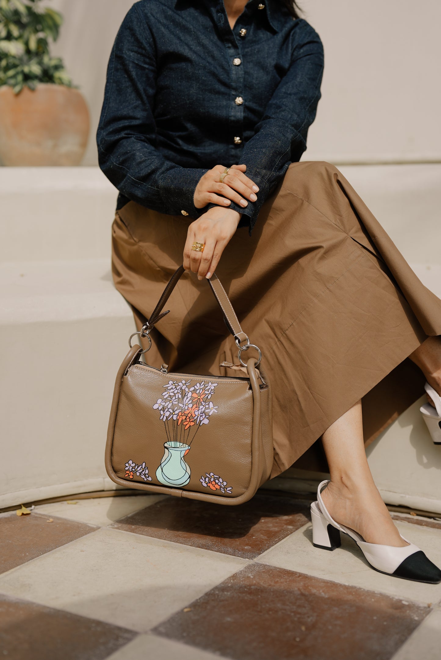 Mk Edition: Mocca Luna Hobo Bag