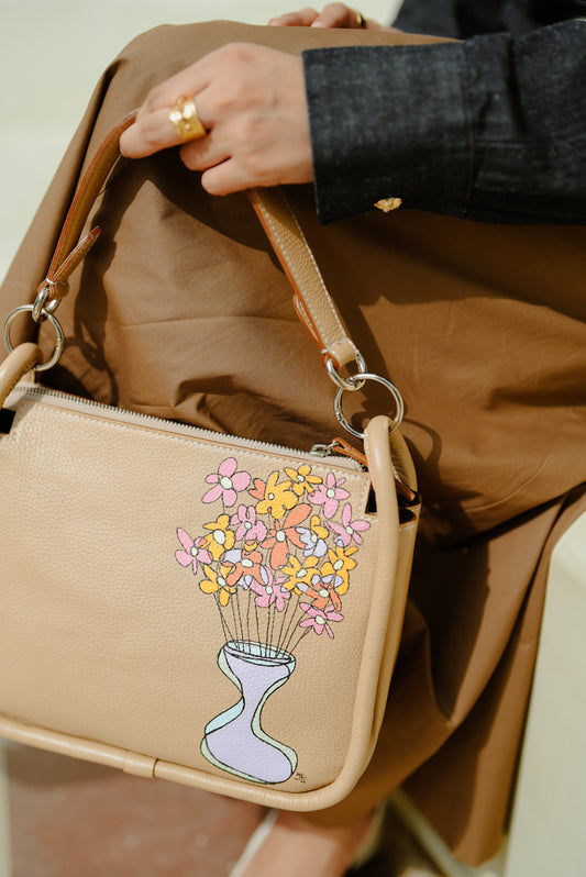 Mk Edition: Taupe Luna Hobo Bag