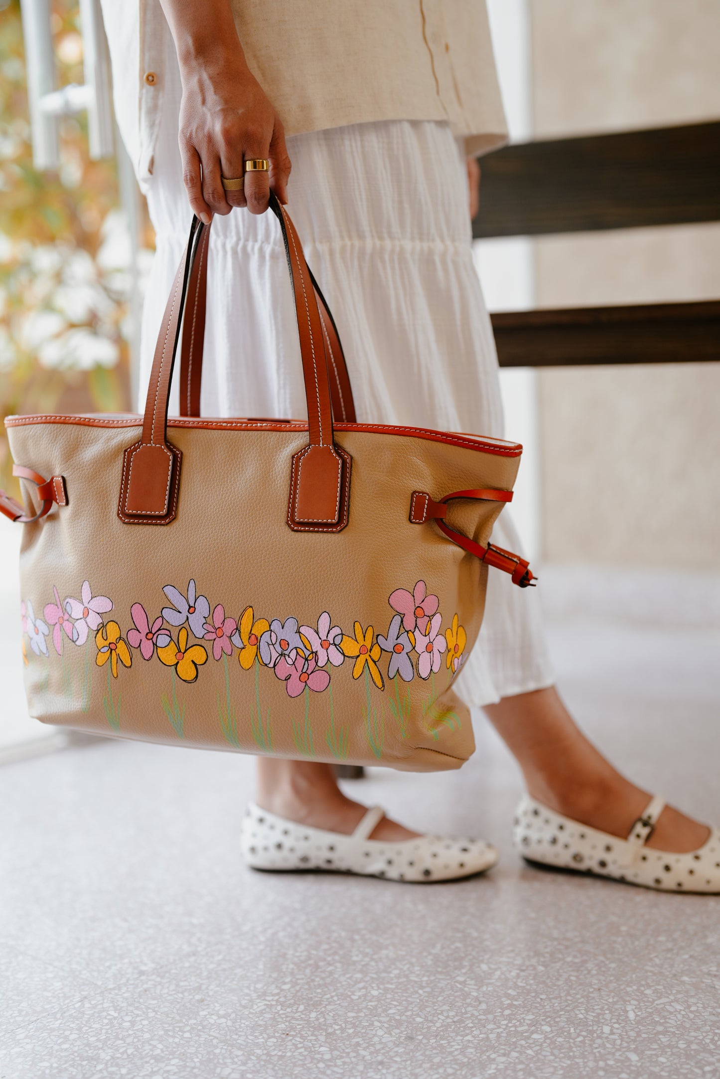 Mk Edition: Taupe Odyssey Tote Bag 36