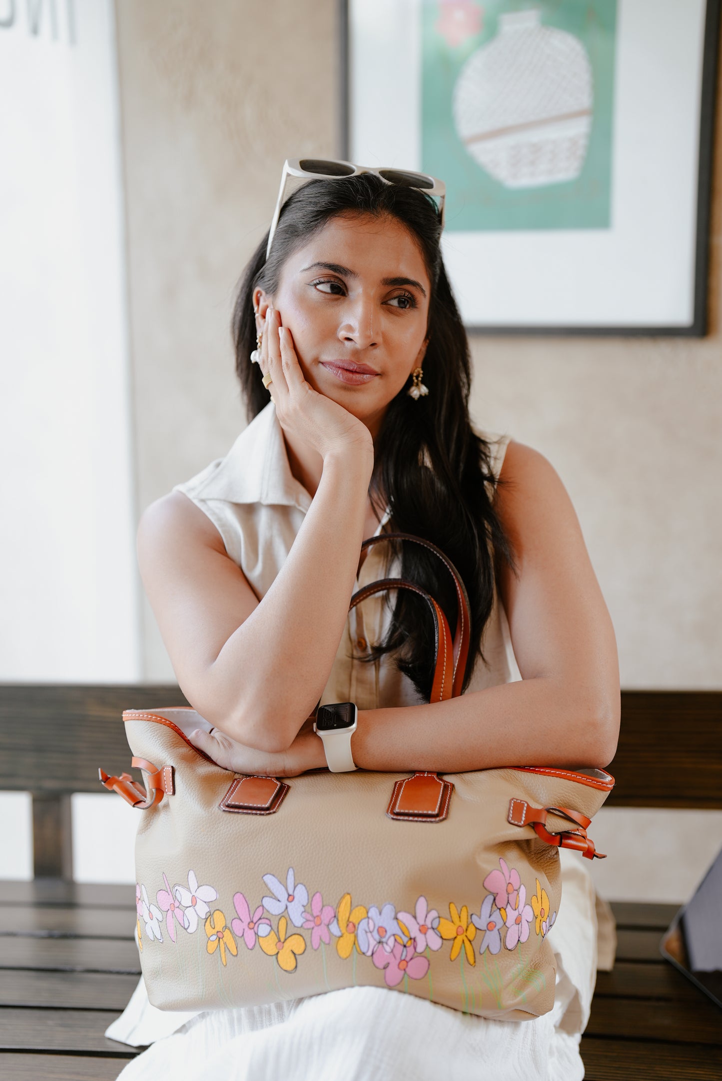 Mk Edition: Taupe Odyssey Tote Bag 36