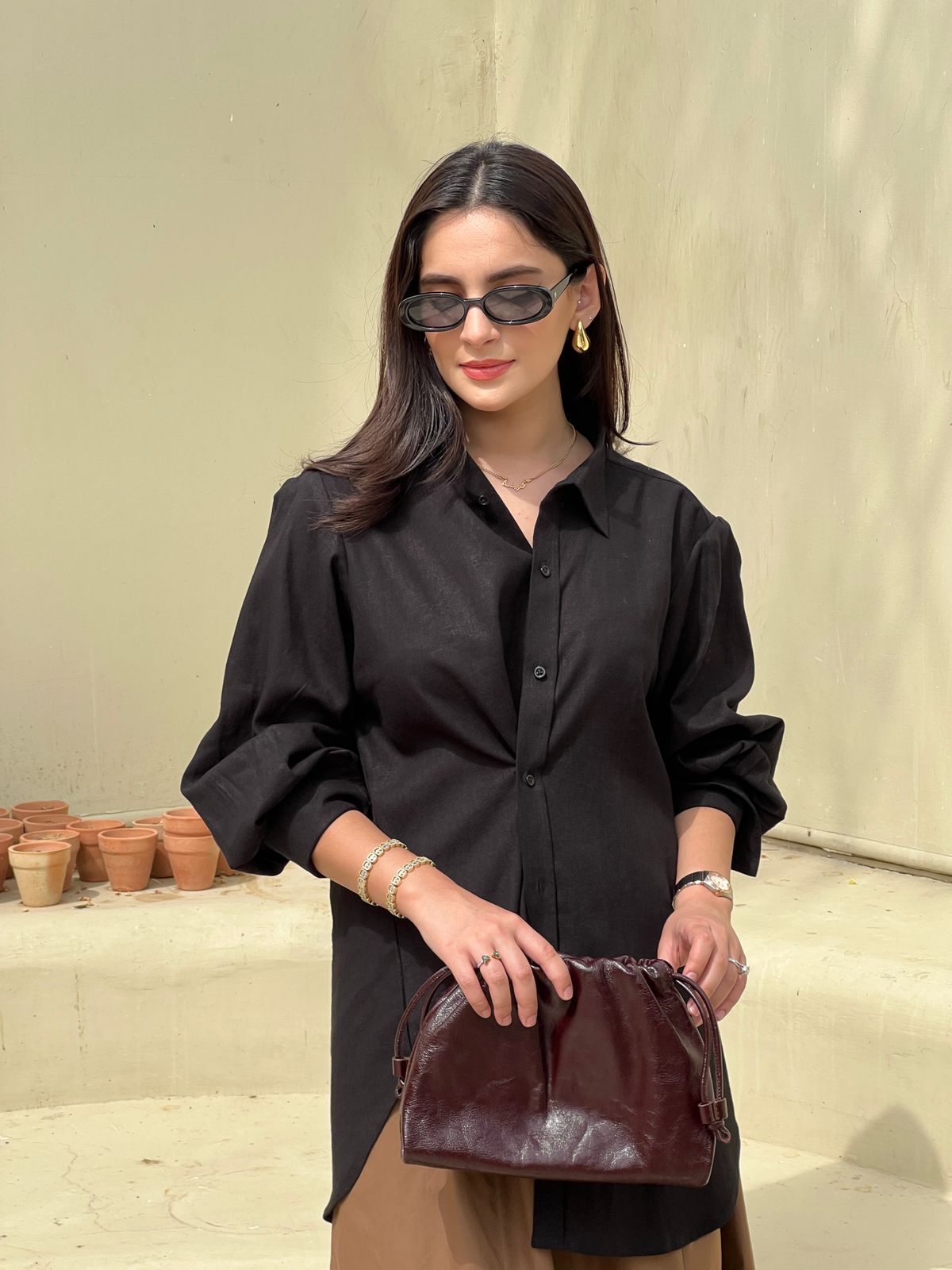 Soot Cross Button Shirt