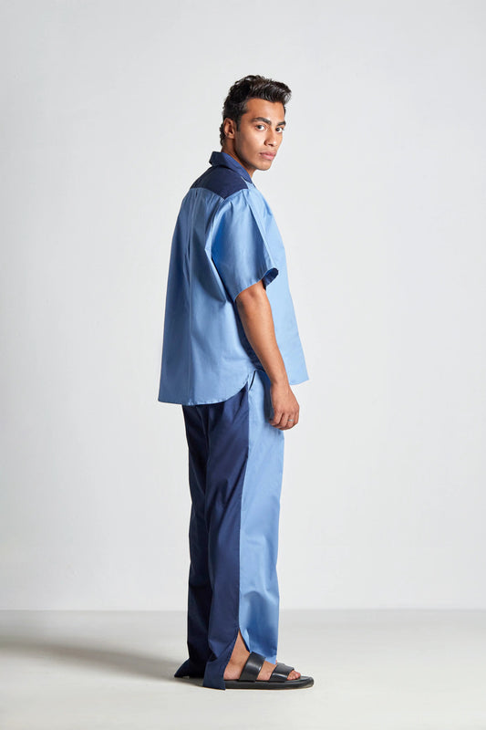 Aquamarine Two Toned Pants - inclusiviteeapparel.com