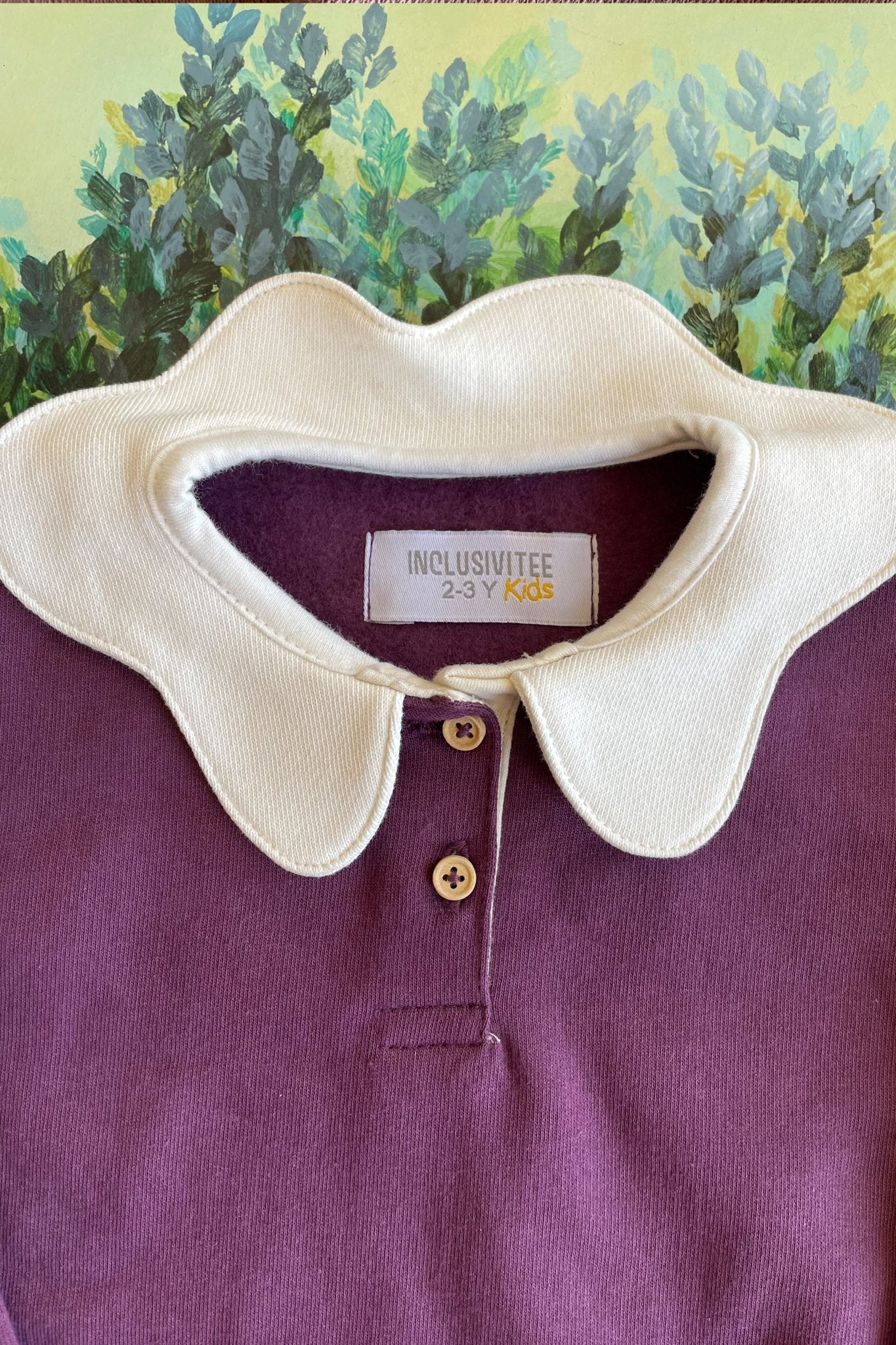 Burgundy Butterfly Collar - inclusiviteeapparel.com