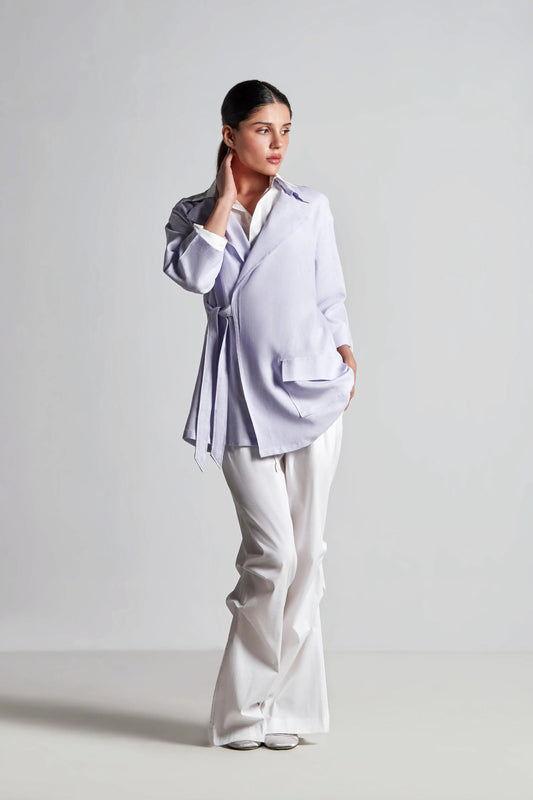 Lavender Wrap Shirt - inclusiviteeapparel.com