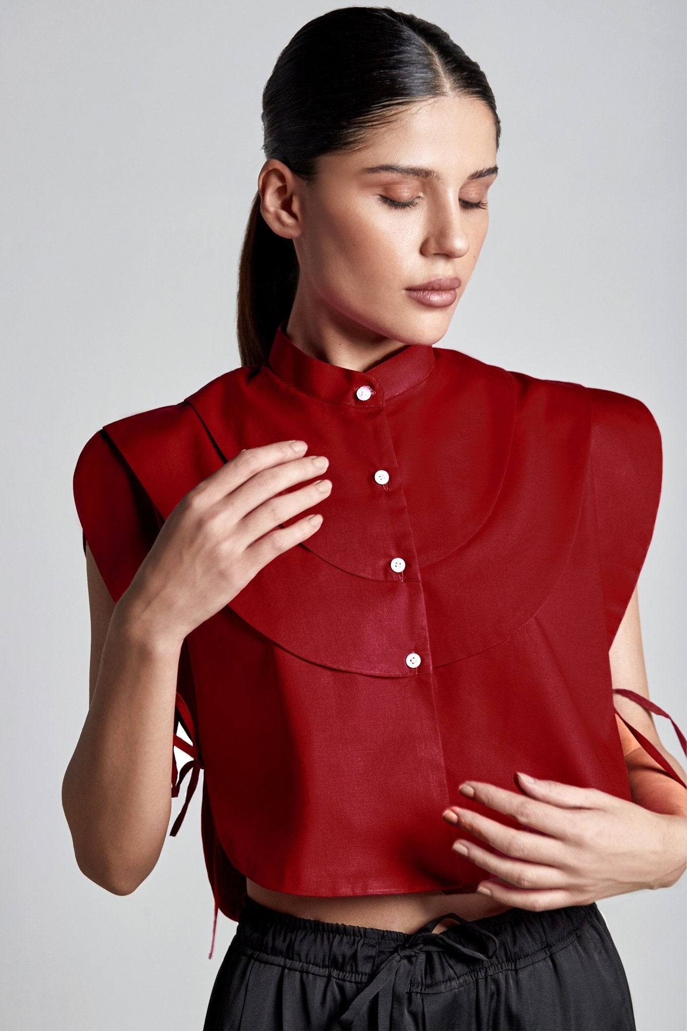 Pomegranate Bib Shirt - inclusiviteeapparel.com