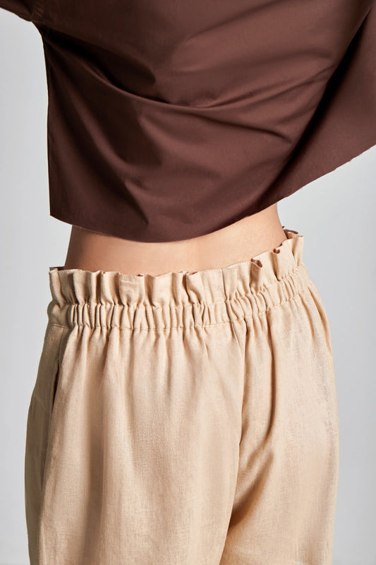 Sand Paperbag Pants - inclusiviteeapparel.com