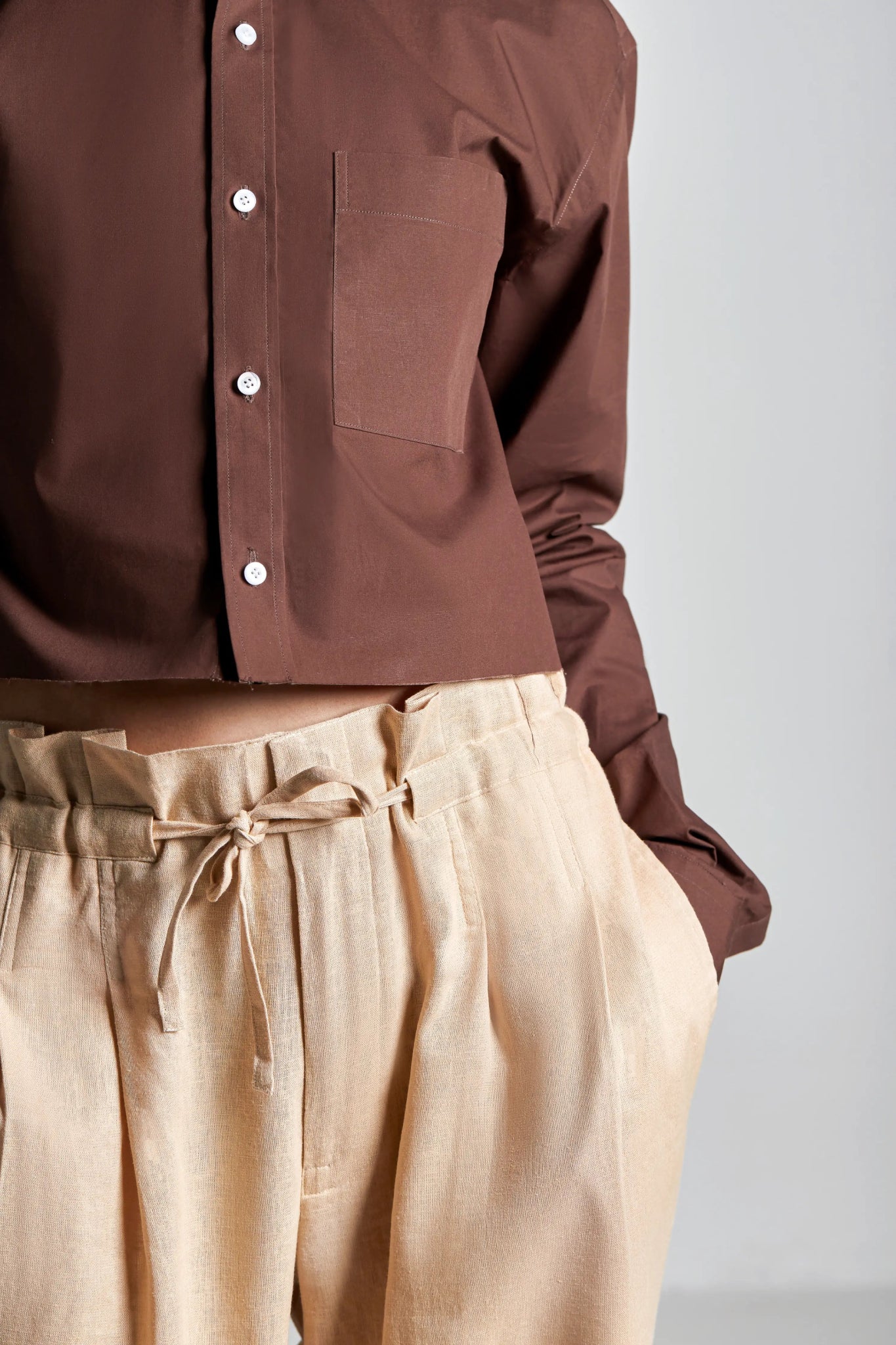 Sand Paperbag Pants - inclusiviteeapparel.com