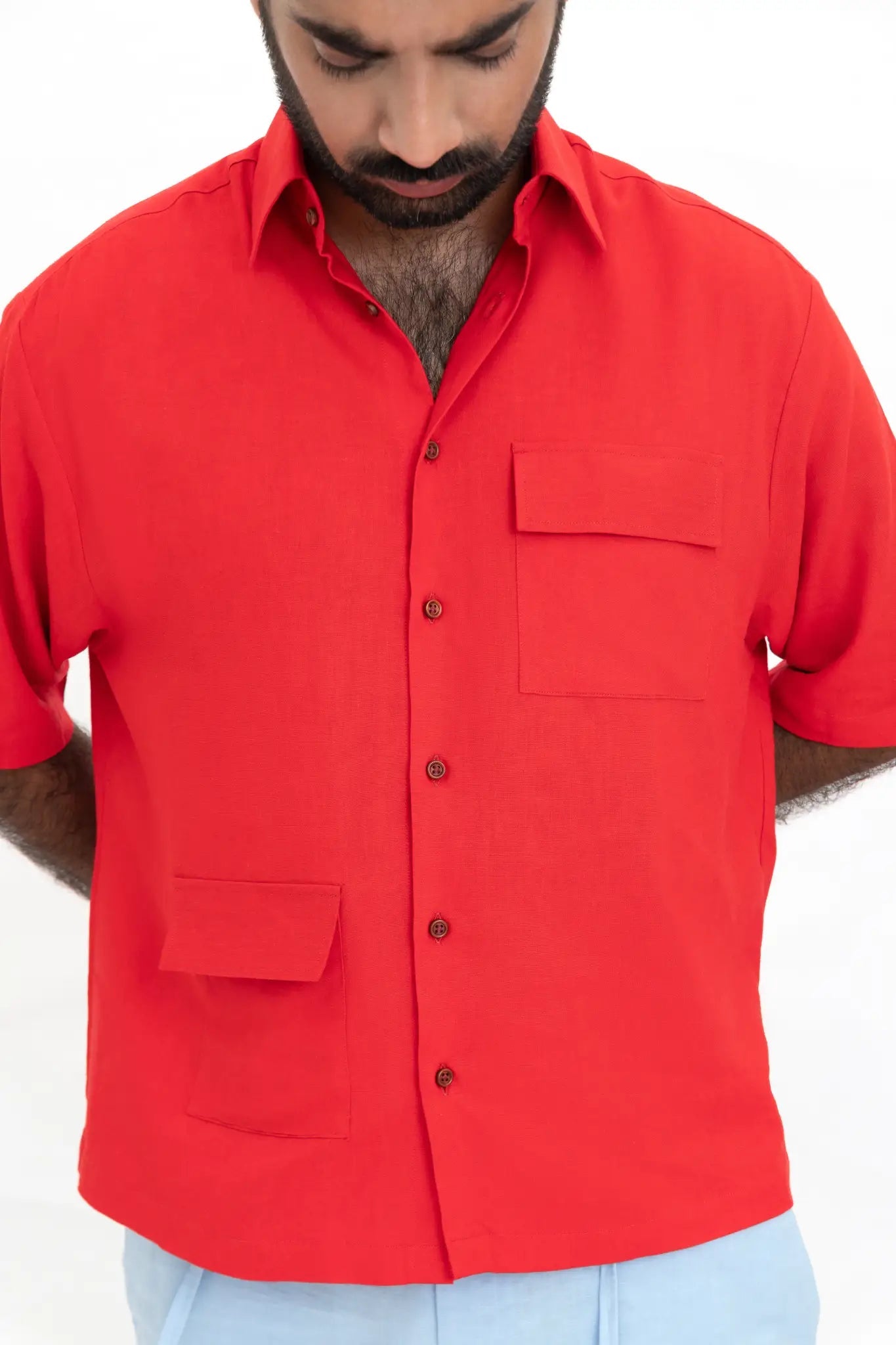 Scarlet Odd Pocket Shirt - inclusiviteeapparel.com