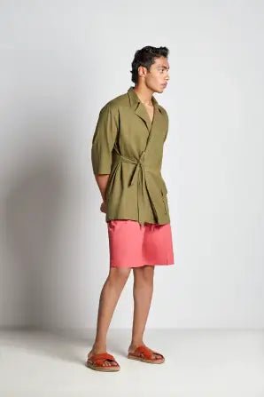 Spinach Wrap Shirt - inclusiviteeapparel.com