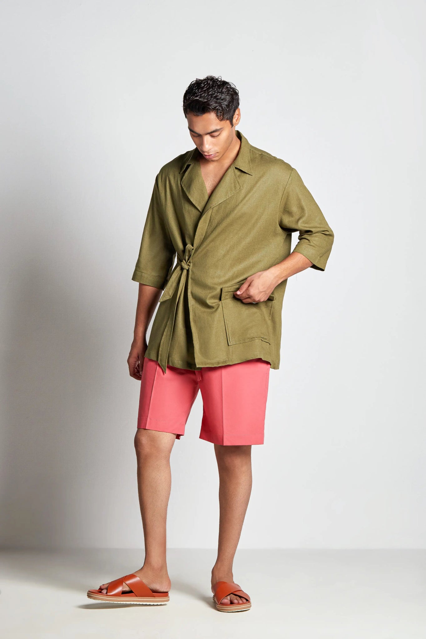 Spinach Wrap Shirt - inclusiviteeapparel.com