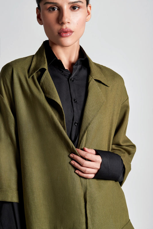 Spinach Wrap Shirt - inclusiviteeapparel.com