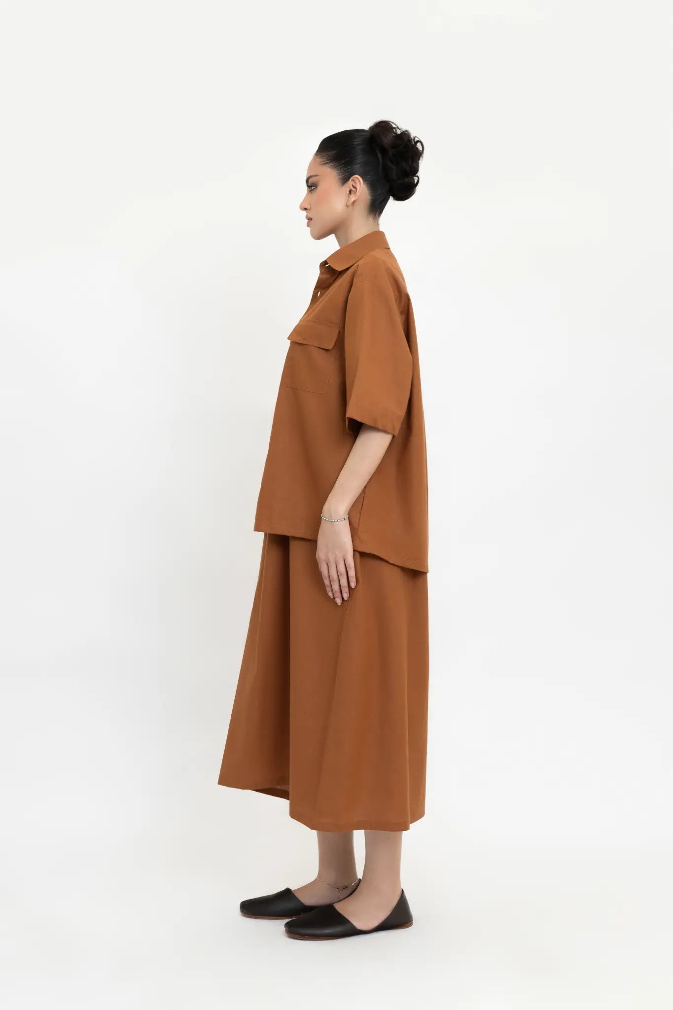 Terracotta A - Line Dress - inclusiviteeapparel.com