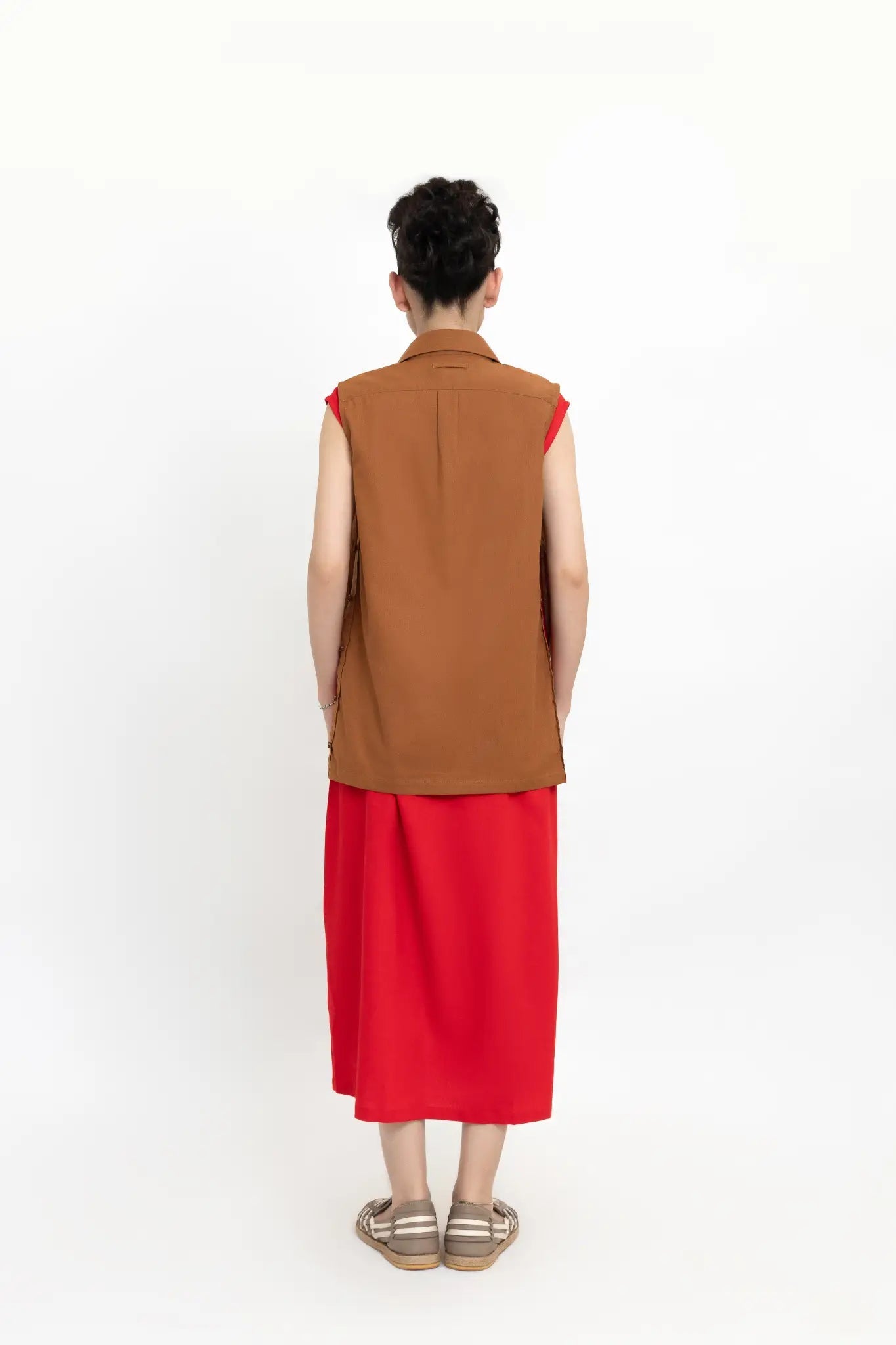 Terracotta Side Split Shirt - inclusiviteeapparel.com